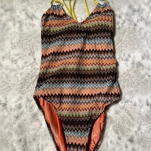 Missoni Women One Piece Boho Swim Suit S